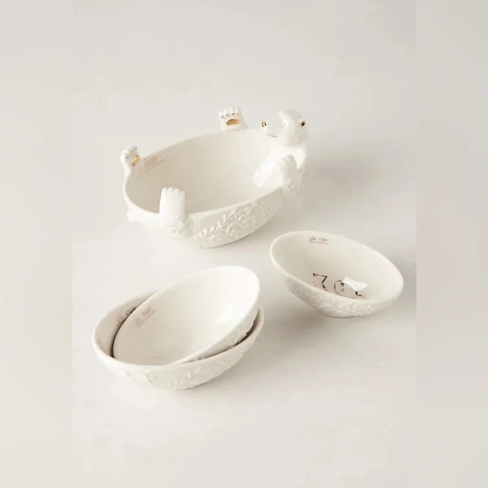 Anthropologie Polar Bear Nesting Measuring Cups NEW